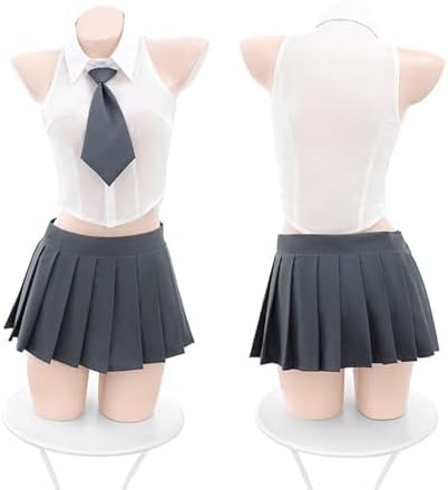 SINMIUANIME Women's Office Secretary Costumes Sexy Cosplay Lingerie Anime Underwear Teacher Professional Wear With Socks