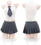 SINMIUANIME Women's Office Secretary Costumes Sexy Cosplay Lingerie Anime Underwear Teacher Professional Wear With Socks