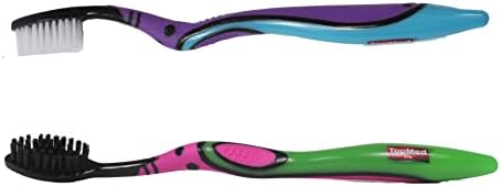 Top Med ETS Smokers Toothbrush Extra Hard + Charcoal Toothbrush Extra Hard (Color May Vary) 2 Count