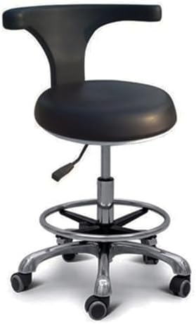 Office Chair Adjustable Saddle Stool with 360° Rotation and Armrest for Dental and Salon Seating