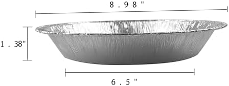 40pack 9" Round Aluminum Foil Pans with Clear Lids | Disposable Containers with Straight Walls for Storing, Baking,Heavy duty, Standard Size