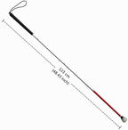 White Cane Aluminum Mobility Folding Cane for The Blind (Folds Down 4 Sections) (123 cm (48.4 inch))