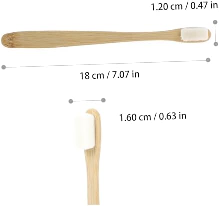 KOMBIUDA Adult Toothbrush Soft Bristles Deep Cleaning Oral Accessory Travel Toothbrush with Non-Slip Handle for Healthy Gums and Teeth