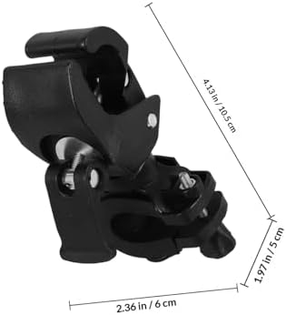 Wheelchair Cane Holder Crutch Support Mount 2pcs Adjustable Rotatable Cane Rack Accessories for Mobility Scooters and Rollators Elderly Walking Aid