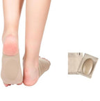 2Pcs Arch Support Foot Pad Cushion Soft Elastic Gel Silicone Forefoot Shoe Pad for Plantar Fasciitis Flat Foot Pain Relief Heel Spurs