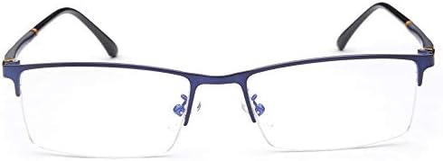 Half Rim Photochromic Gray Reading Glasses +4.25 Strength Mens WoStrength Mens Blue Frame Readers Spectacles