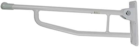 Homecraft Devon Elite Folding Support Rail, Locking Bathroom Wall Mounted Safety Handle for Lavatory