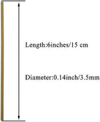 HAHIYO 6inches/15cm 80-Count Carbonized Bamboo Wood Lollipop Stick - Wood Cake Pop Stick Treat Stick Sucker Stick Candy Apple Stick for Lollipop Hard Candy Chocolate Christmas Children