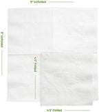 GUSTO [1000 Count - 4.5 x 4.5 Folded] White Beverage Napkins - 1-Ply Bulk Cocktail Napkins, Restaurant Bar Paper Napkins and Party Napkins - 9x9 Unfolded (Formerly Comfy Package)