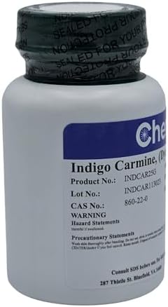 Indigo Carmine, 80+% (Dye Content), 25g