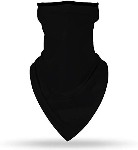 YAYOUREL Neck Gaiter Face Mask Bandanas for Men Women UV Face Scarf Cover Ear Loop Hole Facemask for Fishing Running Cycling