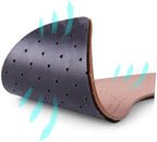 Breathable Cowhide Shoes Insoles for Women, Thick Soft Leather High Heel Cushions with Shock Absorption, Anti-Odor Sweat-Absorbing Inserts for Size 39-40 Pointed Toe Flat Shoes