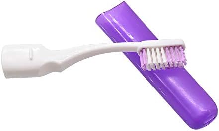 Angzhili Portable Orthodontic Toothbrush Kit for Orthodontic Patient Orthodontic Care Kit for Braces,Interdental Brush,Dental Wax,Dental Floss,Dental Travel Kit(Purple)