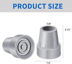ZIYIZE Crutch Tips, 4-Pack 7/8 Inch Upgrade Heavy Duty Rubber Crutch Accessories Replacement Rubber Cane Tips