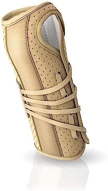 Actimove Professional Wrist Brace Suede Finish, Lace-Closure | Wrist Splint for Arthrosis, Rheumatoid Arthritis, Sprains, Tendon, Soft Tissue & Ligament Injuries, Postoperative Care | Beige, Left, Medium