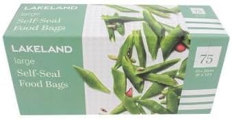 75 Lakeland Self-Seal Food Storage Bags 20 x 30cm