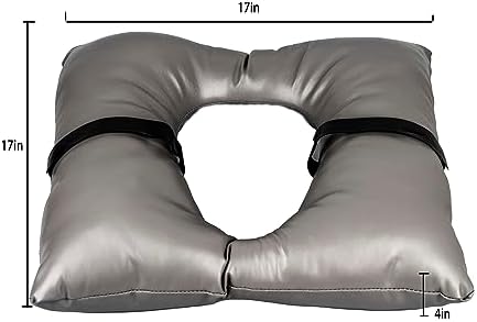 Bedside Commode Seat Cushion 16" x 16", Waterproof Soft Pad Cover Commode Chair, Universal Fit Commode Cushion for Elderly