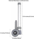 Walker Wheels with Brakes, Rear Wheel Replacement Parts for Walker, 3 Inch Rear Glide Rubber Wheel, Lock Universal Adjustable Walker Wheels
