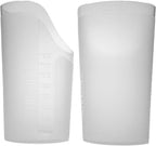 TalkTools CutOut Nosey Cups for Adults - Drinking Glass for Stable & Fixed Position, Special Drinking Cups 8 OZ, Therapy Training Cups - Clear (2 Pack)