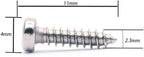 Tuning Peg Tuning Key Screws Machine Heads Guitar Tuner Mounting Screws for Electric/Acoustic Guitar Bass 11 x 2 mm (Chrome 50 Pack)