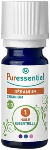 Puressentiel Geranium Essential Oil, Aromatherapy Relief, Calming - 100% Pure, Organic & Natural - Therapeutic Grade, Premium & Certified Quality - Made in France – 0.17 fl oz