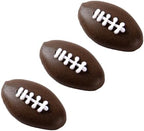 O'Creme Football Royal Icing Sugar Topper - for Cake Decorating - Decorations for Cakes, Cupcake Toppers - Birthday, Wedding, Valentines, Baby Shower - Pack of 36