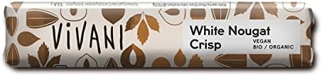 VIVANI Organic Vegan Nougat Hazel Wh Choco Bar, 35 GR