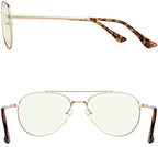 Aviator Reading Glasses for men and Women Blue Light Blocking Lens Spring Temple