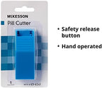 McKesson Pill Cutter for Small and Large Pills, Plastic, Stainless Steel Blade, Blue, 1 Count