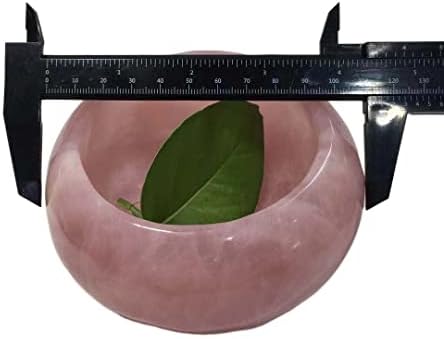 Meditation Home Natural Crystal Bowl Rose Quartz Crystal Bowl for Home Decor Meditation Gift (Size : 1pcs)