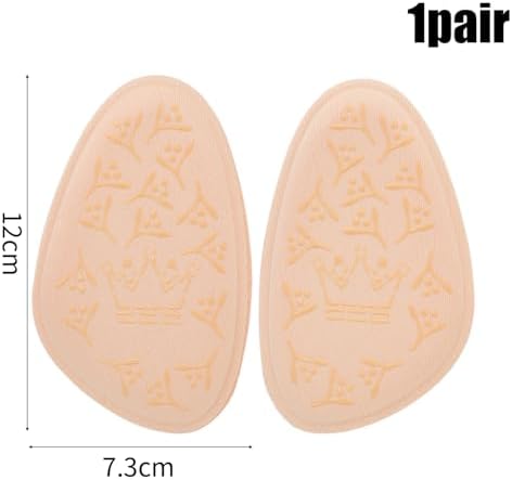 2 Pairs Women High Heels Anti-Slip Forefoot Pad Half Insoles Ball of Foot Cushions Feet Care Inserts 7.3 * 12cm