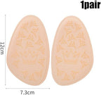 2 Pairs Women High Heels Anti-Slip Forefoot Pad Half Insoles Ball of Foot Cushions Feet Care Inserts 7.3 * 12cm