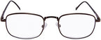 EYEGUARD 2 Pairs Spring Hinge Reading Glasses for Men Women Readers 1.00