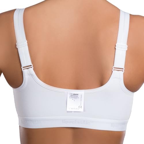 LIPOELASTIC PI Active - Mastectomy Bra, Post Surgery Bras for Women Front Closure, Compression Bra for Women