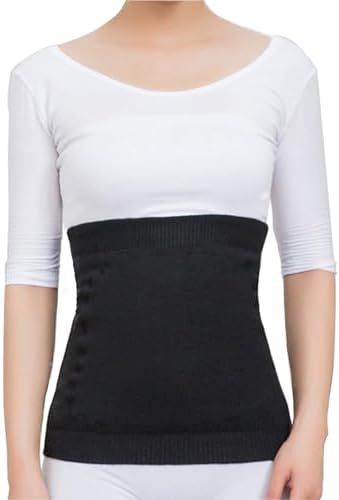 Winter Waist Warmer Belt Thicken Thermal Plush Lumbar Support Belt Cozy Warm Abdominal Protector Stomach Body Wrap Band Back Brace for Women Men