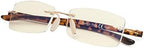 Eyekepper 4-pack Reading Glasses Blue Light Blocking Thin Metal Hollow Frame Women Men Readers