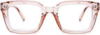 COASION Blue Light Blocking Eyeglasses Classic Thick Square Rim Frame Eyewear for Women Men