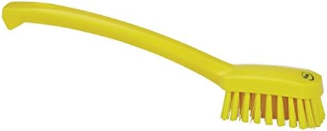 Vikan 30886 Brush,Utility,Medium,10.2",PP/PBT,Yellow