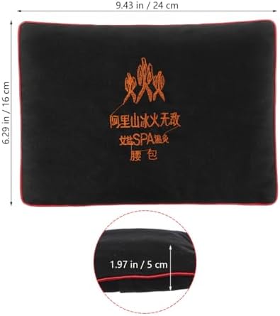 Healeved Microwavable Heating Pad Heat Pad Waist Warmer Coarse Salt Hot Compress Pack Heat Therapy Cushion Microwave Heating Pad for Neck and Shoulders and Back Waist