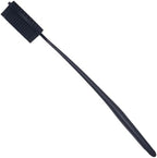 DNC Back Scrubber for Shower Soft Silicone Bath Body Brush with Long Handle (Black)