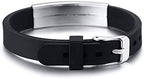 Medical Alert Customized ID Bracelet Free Custom Engraving Personalized Gift Adjustable Wristband for Men Women in Emergency First Aid