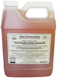 Atlas Preservation Pure Swedish Boiled Linseed Oil - 1 Quart