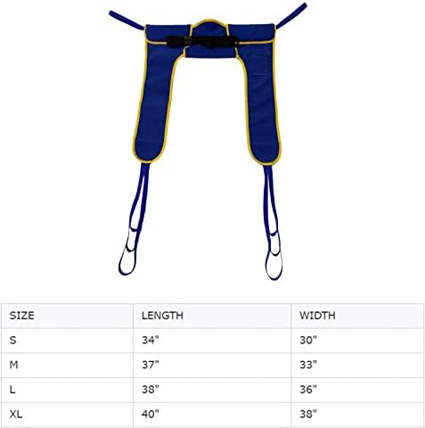 Toileting Sling, Patient Lift for Home Use Transfer Belt Medical Commode Full Body Sling -Compatible with Hoyer, Invacare, McKesson, Drive, Lumex, Medline, Joerns
