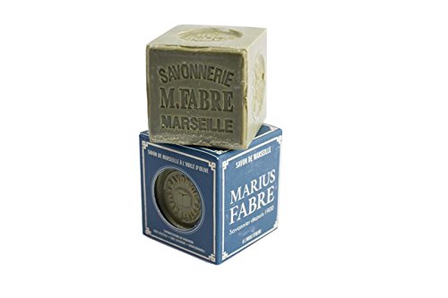 Cube of Savon de Marseille, Nature, Marius Fabre, Olive Oil, 200 g