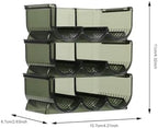 Beaupretty Lipstick Organizer Box 3pcs Multi-grid Lipstick Stand Household Desktop Cosmetic Storage Rack for Makeup and Lip Gloss Accessories