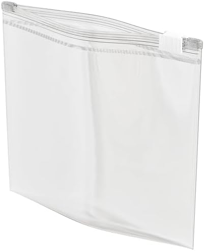 100 Count - Slider Zip Food Storage Sandwich Bags, 6" x 6" (1 Pint) 3 Mil Heavy Duty, Strong & Durable For Freezer Storage, For Sandwiches, Snacks & More. GPI