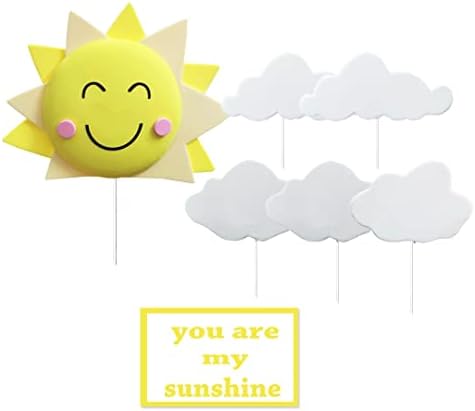 Sun Cake Topper with Sun Smile Face Could Cake Topper for You Are My Sunshine Party