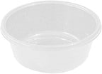 YBM HOME Round Plastic Wash Basin (Pearl White, 13")