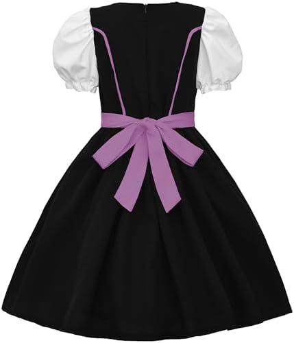 JerrisApparel Girl Dirndl Oktoberfest Costume Bavarian Beer Festival Dress Maid Apron Halloween Cosplay Outfits