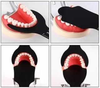 Silicone Soft Dental Background Photo Black Contrast Board Bendable Dental Photography Background Tooth Shooting Light-Absorbing Plate (SC1)